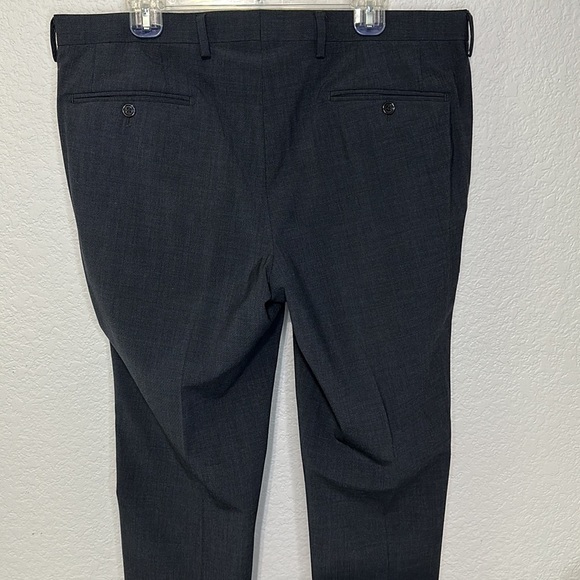 Bartorelli Napoli Super 140’s Australian Wool Gray Flat Front 38R - Picture 7 of 11